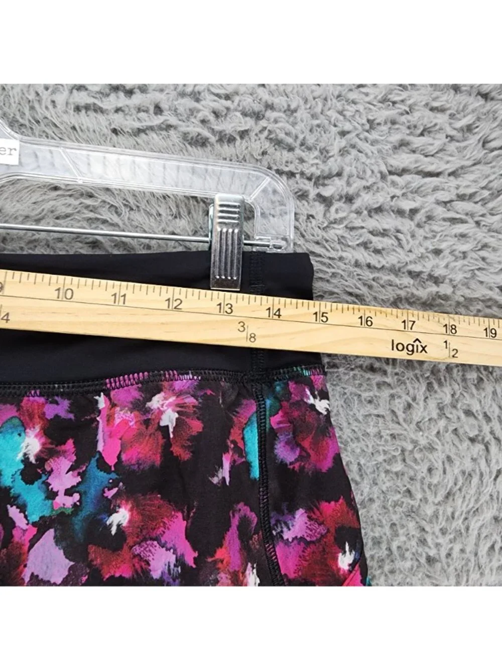 Lululemon Shorts Womens 6 Speed Midnight Bloom Black Deep Fuchsia Stretch